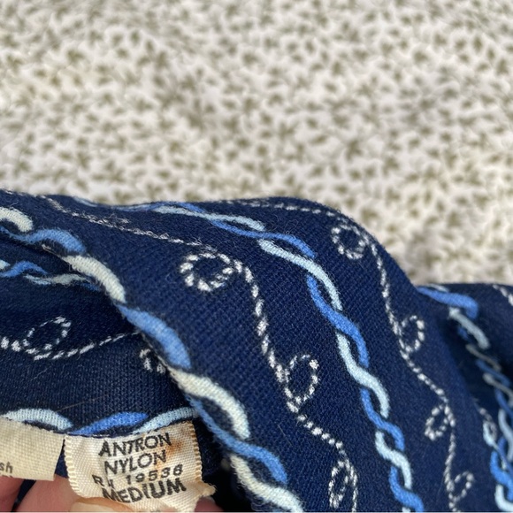 Vintage 70s Chainlink Dagger Collar Button Up Shirt - Picture 15 of 15